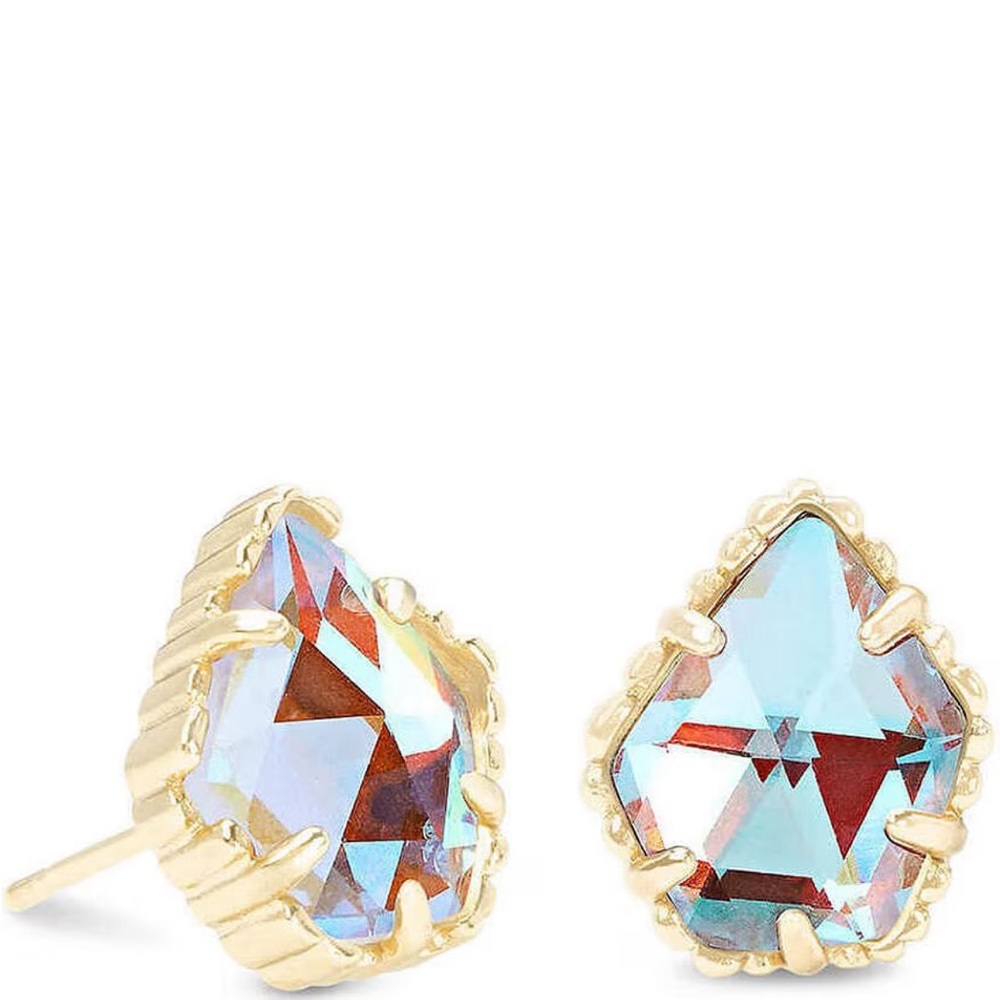 Kendra Scott Tessa Gold Dichroic Glass Earrings